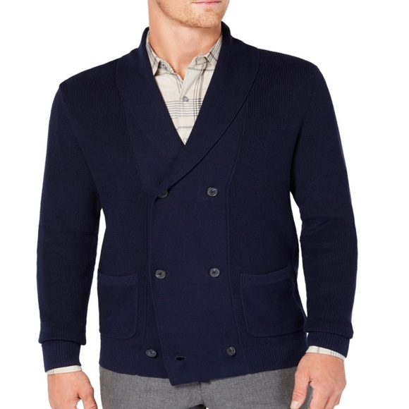 Tasso Elba Mens Double Breasted Cardigan Sweater Tasso Elba Mens Double Breasted Cardigan Sweater